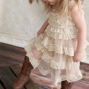 Rustic flower girl dress